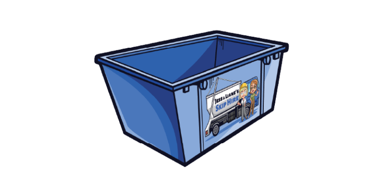 Jess and Liane 2m skip bin hire